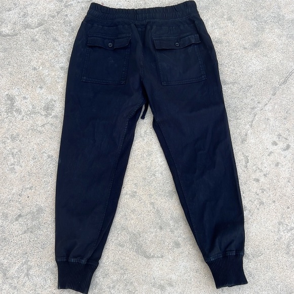 James Perse Standard Jersey Trimmed Black Jogger Pant Women's Size 2 - Picture 6 of 10